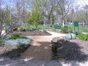 Davis Sunrise Rotary & Alpha Phi Omega build new Vegetable Garden pathway