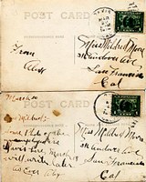 Postal Sides of the Two Cards