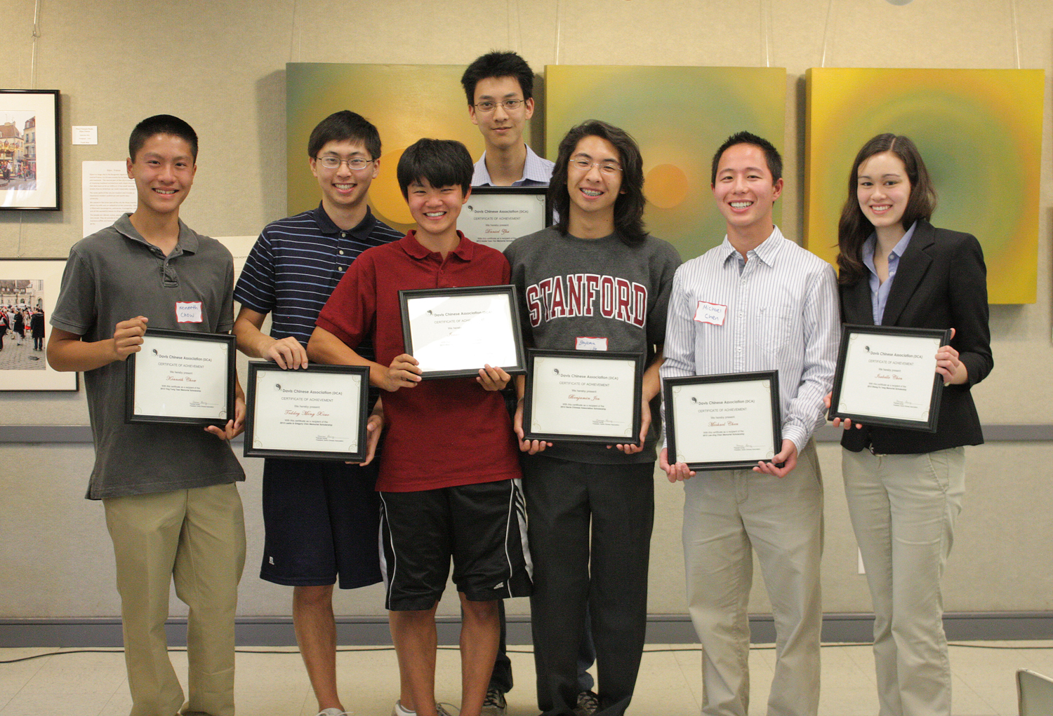 Congratulations to 2013 Davis Chinese Association Scholarship Recipients!