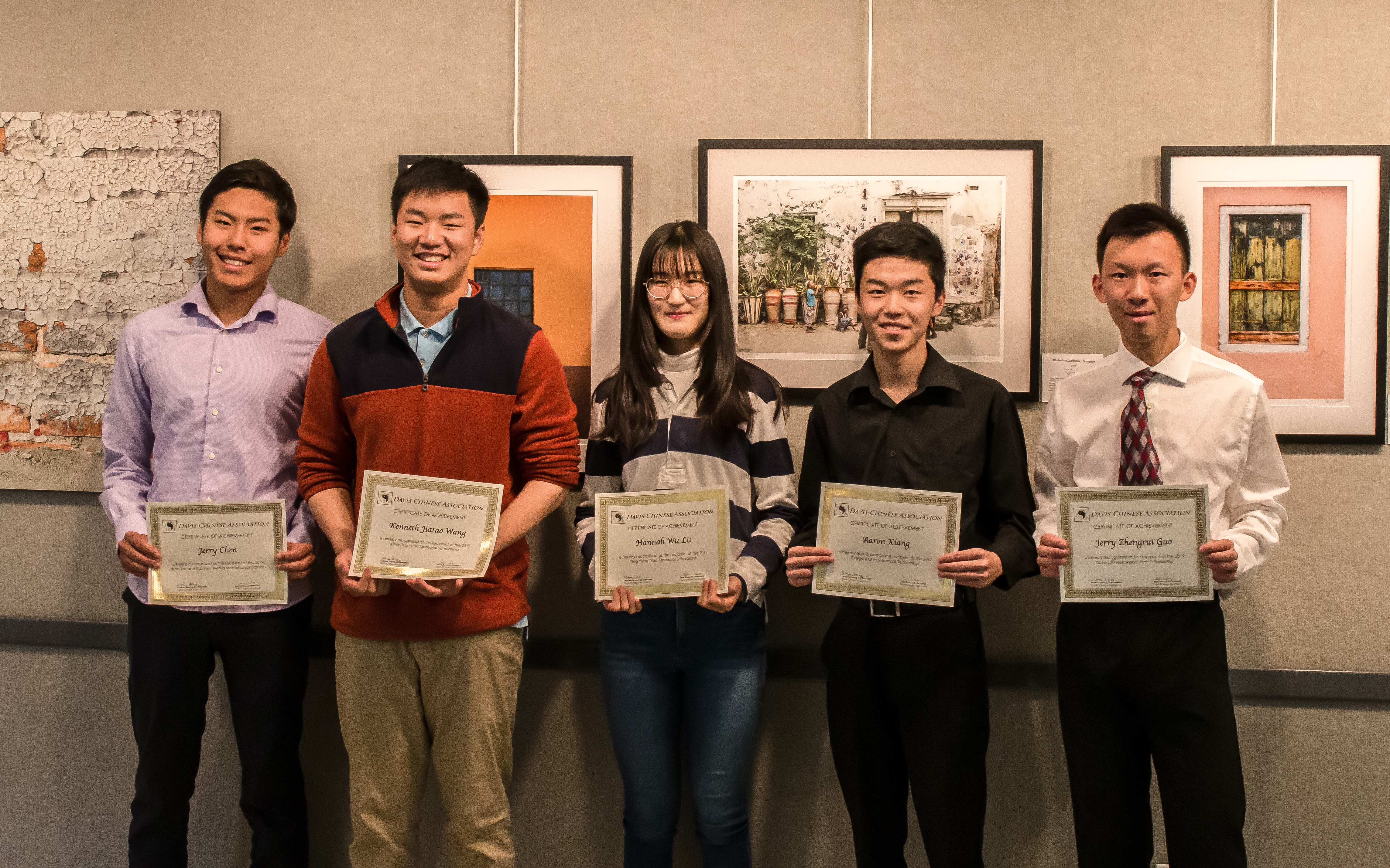 Davis Chinese Association honors 2019 Scholarship Recipients