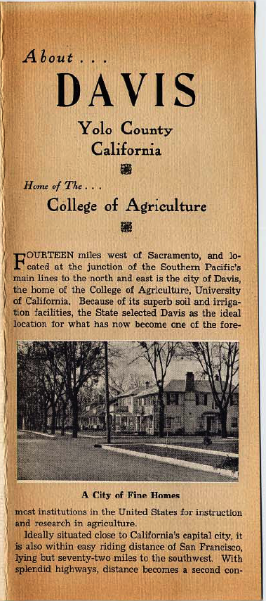 1939 Davis Promotional Flyer Discovered, report by John Lofland
