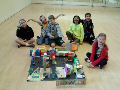 Lucia's class build a model city